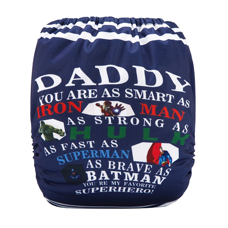 Biodegradable Pretty Pul Baby Diaper For Girls Navy Blue Letter Reusable Cloth Nappies DYQ5 | Мать и ребенок