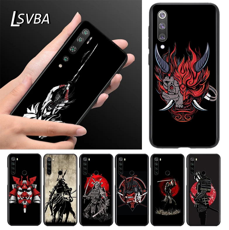 

Japanese Samurai Silicone TPU Cover For Xiaomi Mi Note 11 10T 10 9 9T SE 8 Pro Lite Ultra 5G Phone Case Bag