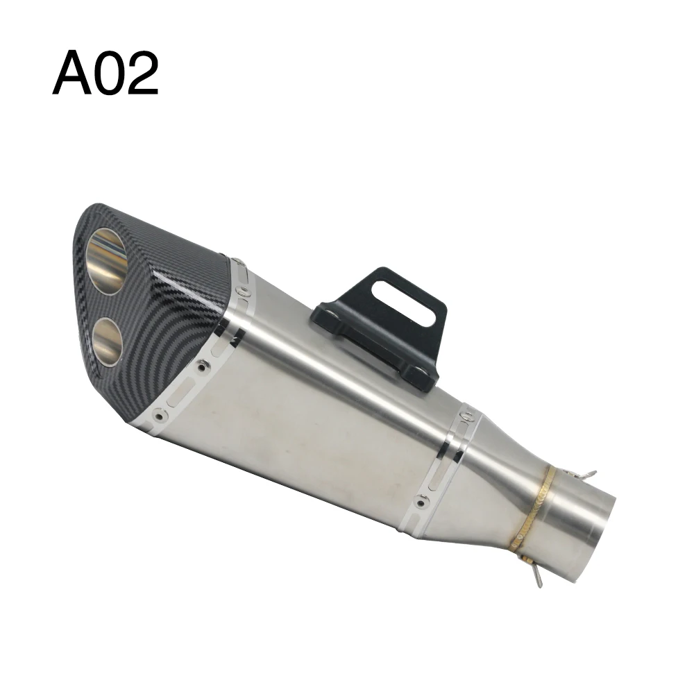 A02 ZSDTRP Универсальный мотоцикл глушитель слипоны Akrapovic наклейки для Yoshimura R11 Suzuki GSXR 600 750 Ninja650 - Цвет: A02