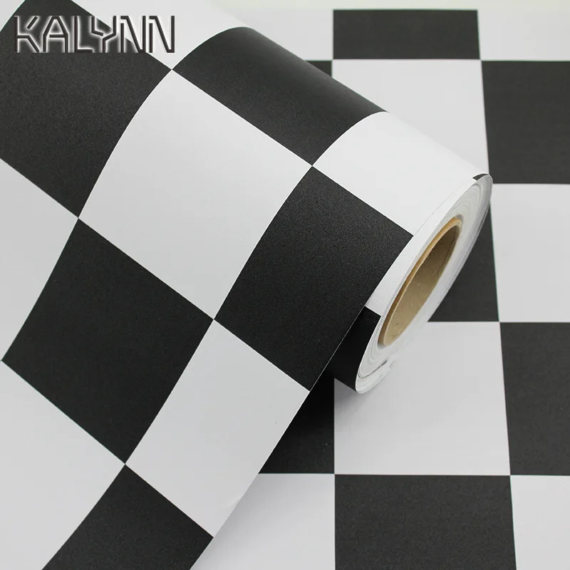 Черно-белые мозаичные самоклеящиеся обои 5 м x 60 см виниловая контактная бумага