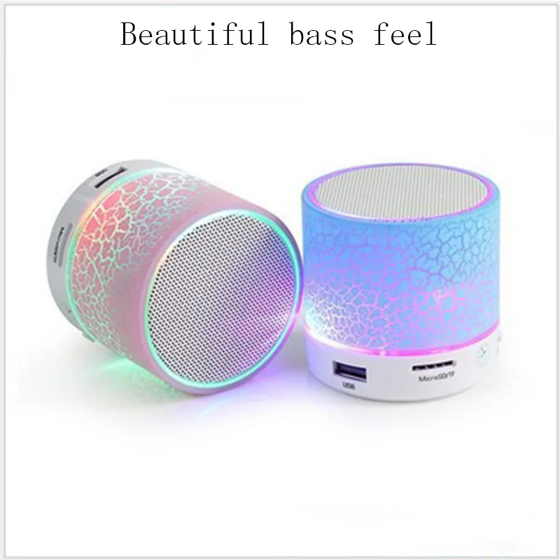 Bluetooth A9 Саундбар мини беспроводной Lou dспикер трещины светодиодный TF USB Сабвуфер