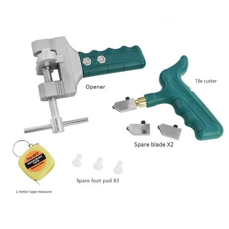 

Hand Held Scribing Delimitation Glass Tile Opener with 3 Pcs Gauge Duplicator 5 Inch 6 Inch 10 Inch Profile Gauge