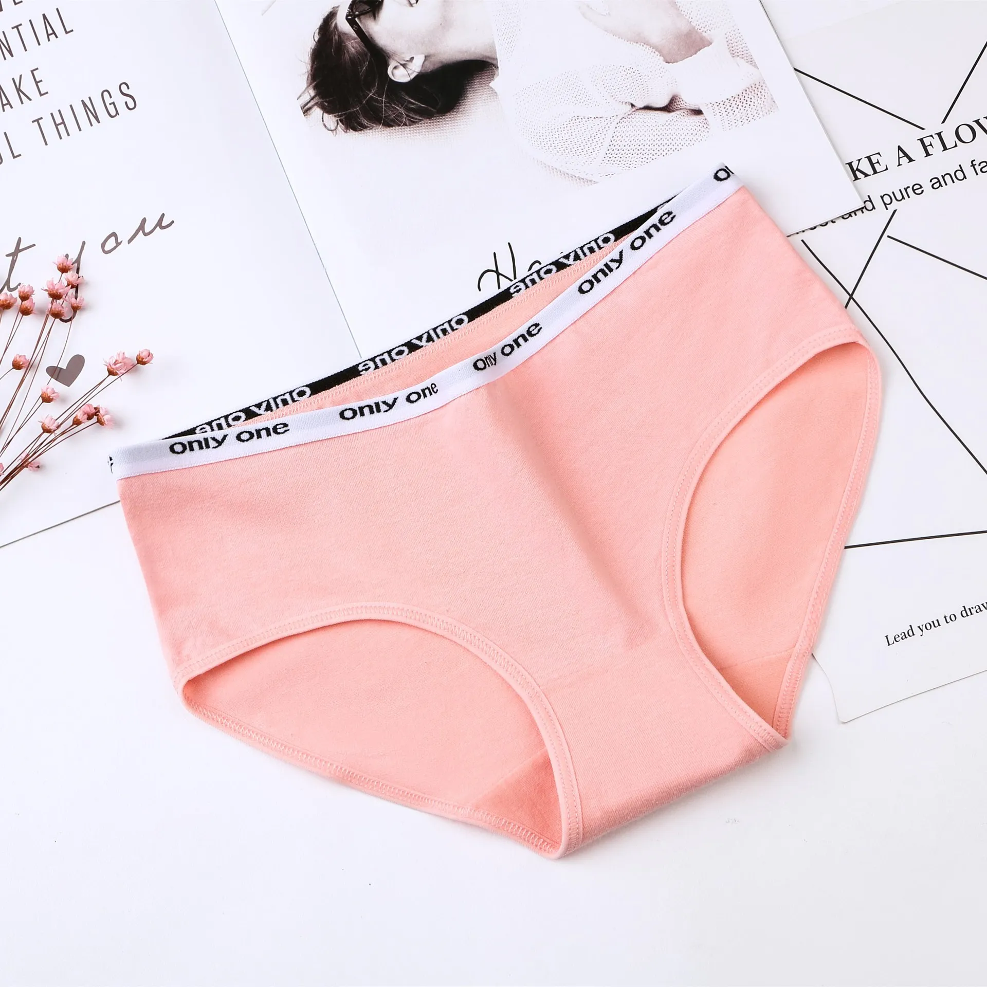 12 шт./лот женские трусики хлопковое удобное нижнее белье простое женское ярких