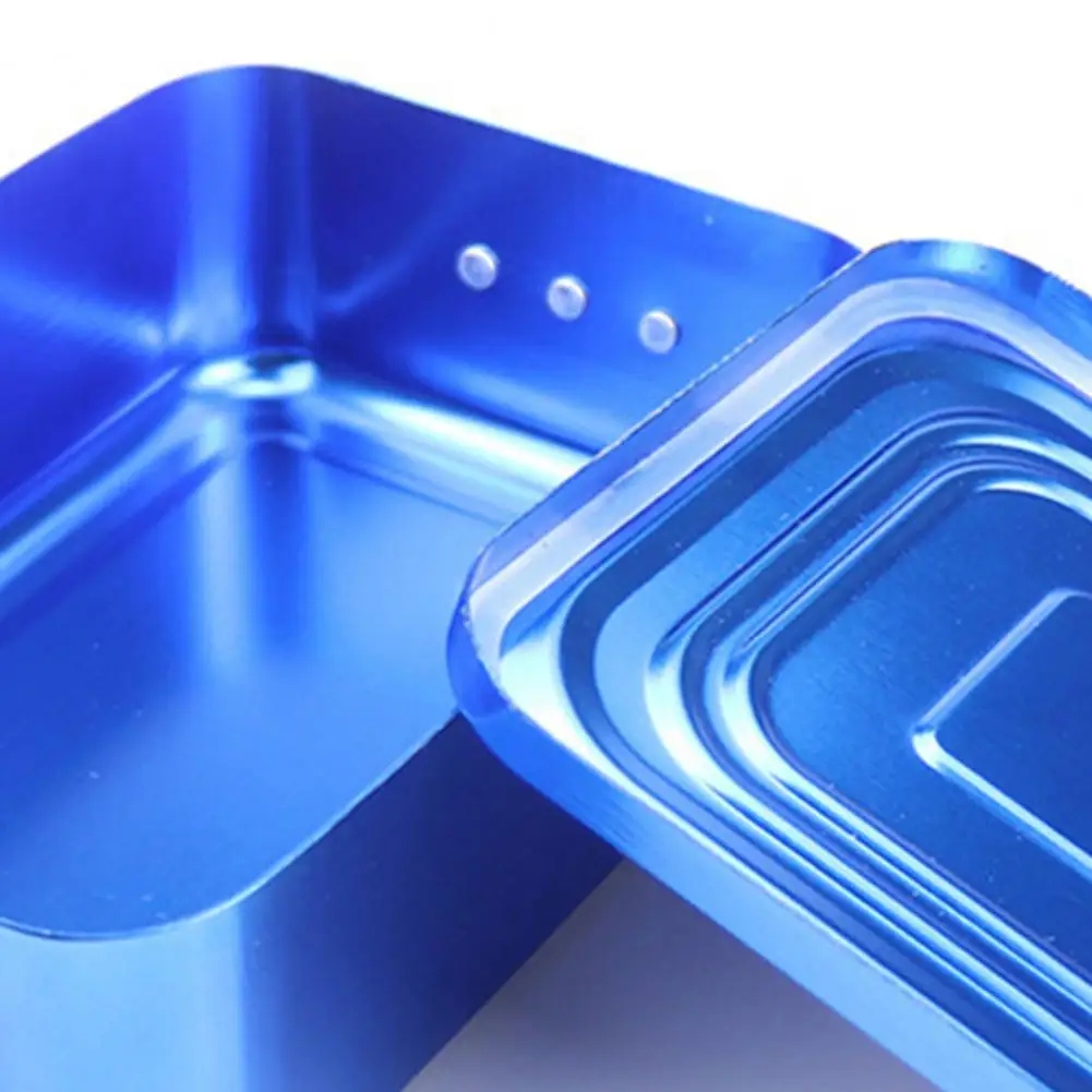 Ланч-бокс прочный алюминиевый Портативный Прямоугольный контейнер для пищевых