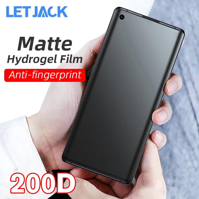 Матовая Гидрогелевая пленка против отпечатков пальцев для Xiaomi 9Pro K30 Note7 Pro Mix4 CC9E