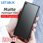 Матовая Гидрогелевая пленка против отпечатков пальцев для Xiaomi Redmi Note 9S, 9Pro, K30, Note7 Pro, Xiaomi Mix4, CC9E, A3Lite, матовая пленка не стекло