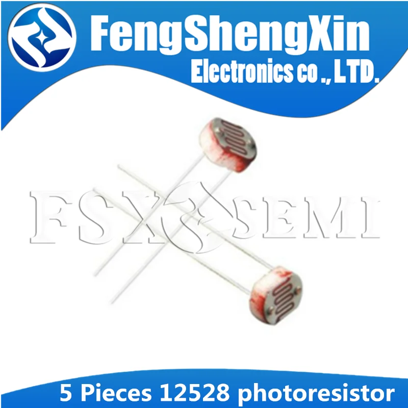 

5pcs 12528 light dependent resistor photoresistor resistor 12mm photosensitive resistance
