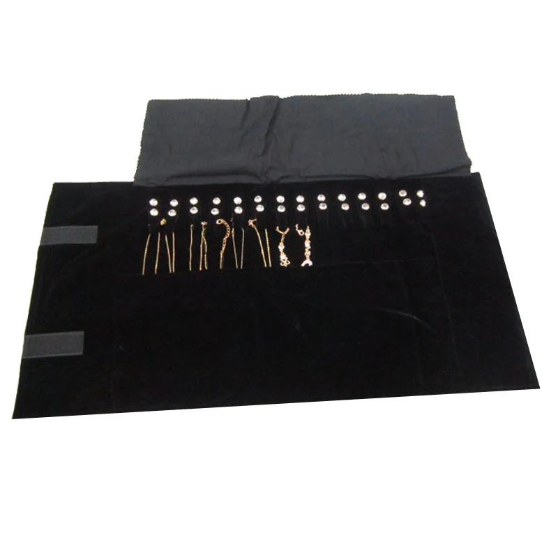 Сумка для хранения ювелирных изделий портативное черное ожерелье браслет