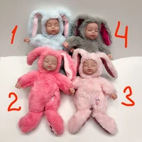 lol dolls for girls boys sleeping plush dolls pink rabbit silicone reborn doll baby cute toy birthday christmas gifts 25cm