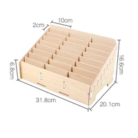 24 grid multi functional wooden storage box mobile phone repair tools box for smartphone electronic tools collector