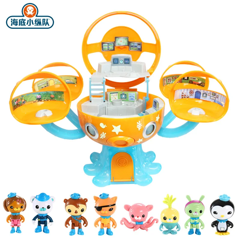 Экшн фигурки Octonauts со звуком светильник замок октопода приключения Plsyset Barnacles