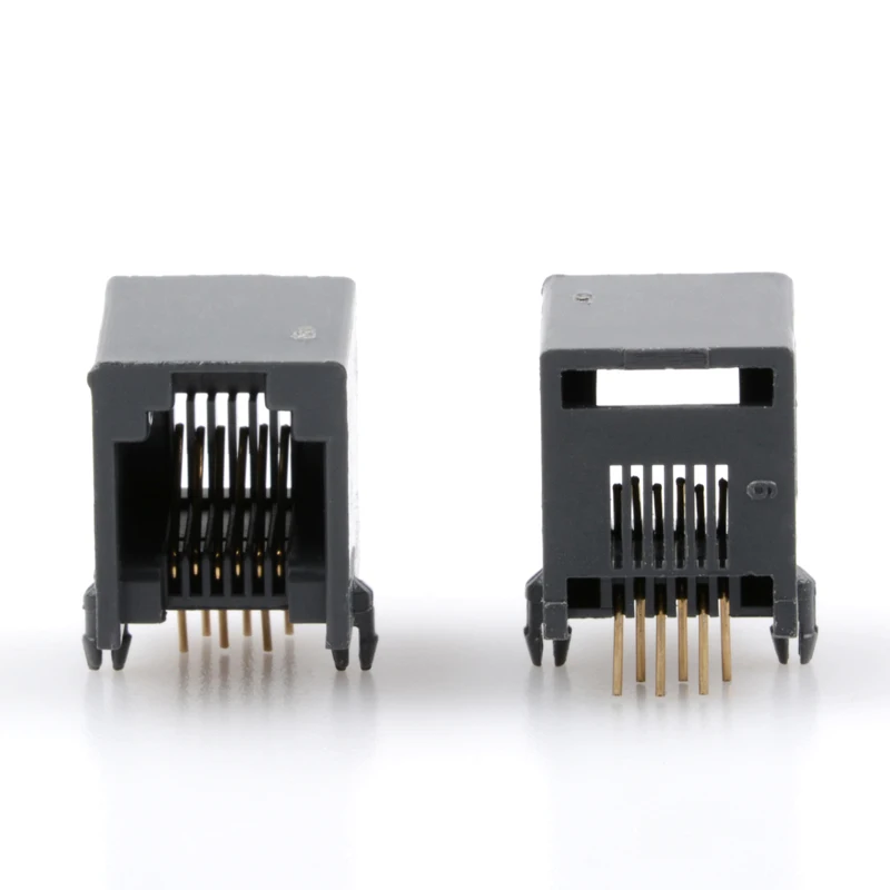 

50PCS/LOT RJ11 Phone Socket 6P Socket Telephone MODEM Socket 6 Core.