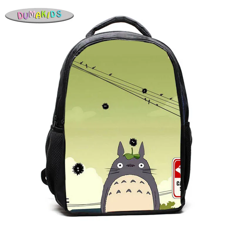 Модный рюкзак с 3D рисунком Тоторо сумка через плечо из полиэстера оптовая