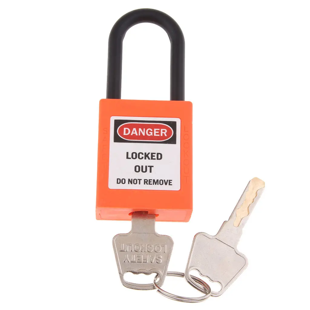 

1 Piece Safety Security Lockout Padlock Keyed Lockout Tagout Safety Padlock Different PVC Stainless Steel