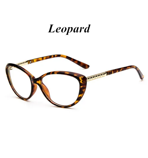 leopard KOTTDO, ретро очки кошачий глаз, сексуальные оптические очки, женские очки по рецепту, Мужская дешевая Оправа очков, очки для компьютера - Цвет оправы: leopard