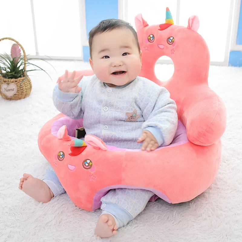 

[TML] Infant Toddler Kids Baby Support Seat Sit Up Soft Chair Cushion Sofa Plush Pillow Toy Animal Pig Penguin Unicorn Deer doll