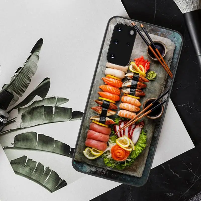 HPCHCJHM чехол для японской кухни Суши Мягкий Силиконовый ТПУ телефона Samsung S20 plus Ultra S6