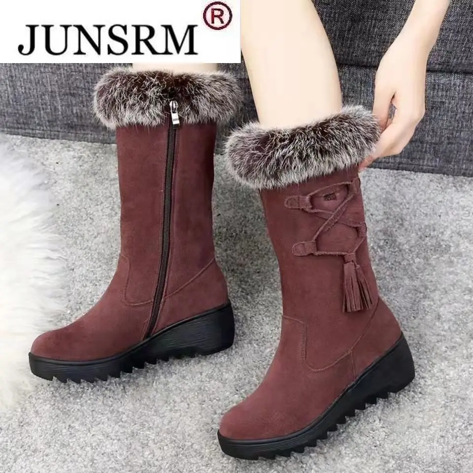 

Теплые высокие сапоги Челси для женщин, новинка 2022, зимняя обувь, женская модная обувь на плоской подошве, гладиаторы, мотоциклетные плюшевы...