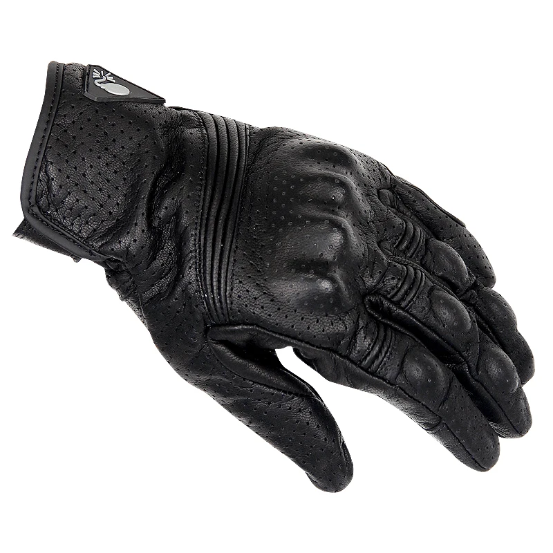 Перчатки из козьей кожи для мотоциклистов классические летние дышащие винтажные