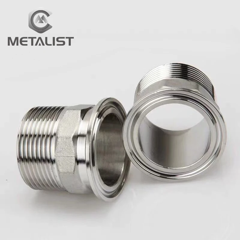 Металлист 1 1/2 "DN40 нержавеющая сталь SS304 санитарный шестигранник с наружной