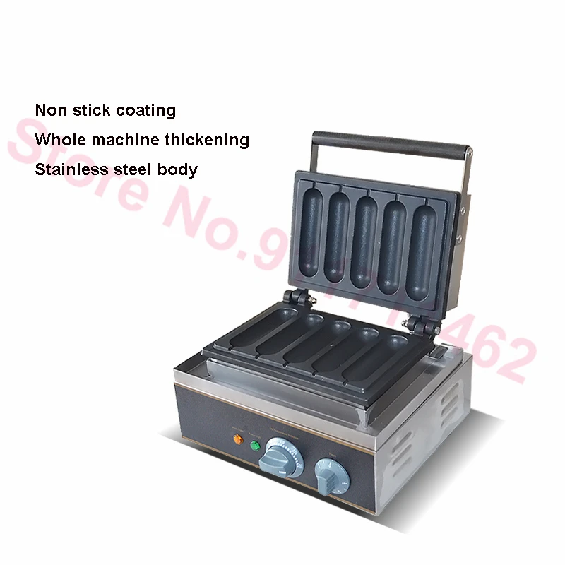 Miglior 110V/220V Macchina Per Muffin Elettrica Commerciale Waffle Salsiccia Maker Croccante Hot Dog Francese Lecca Lecca Lecca Teglia Da Forno Griglia