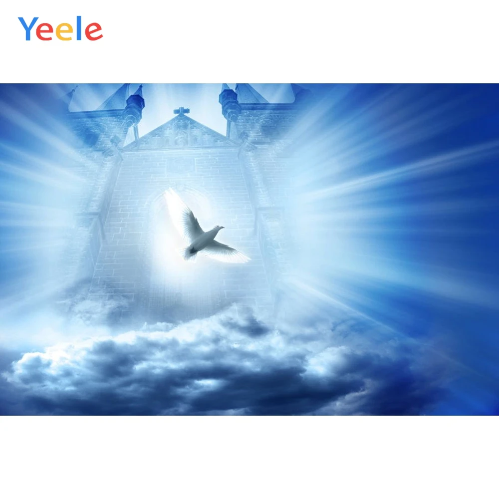 Фон для студийной фотосъемки с изображением дворца голубей ворот неба|Фон фотосъёмки| |