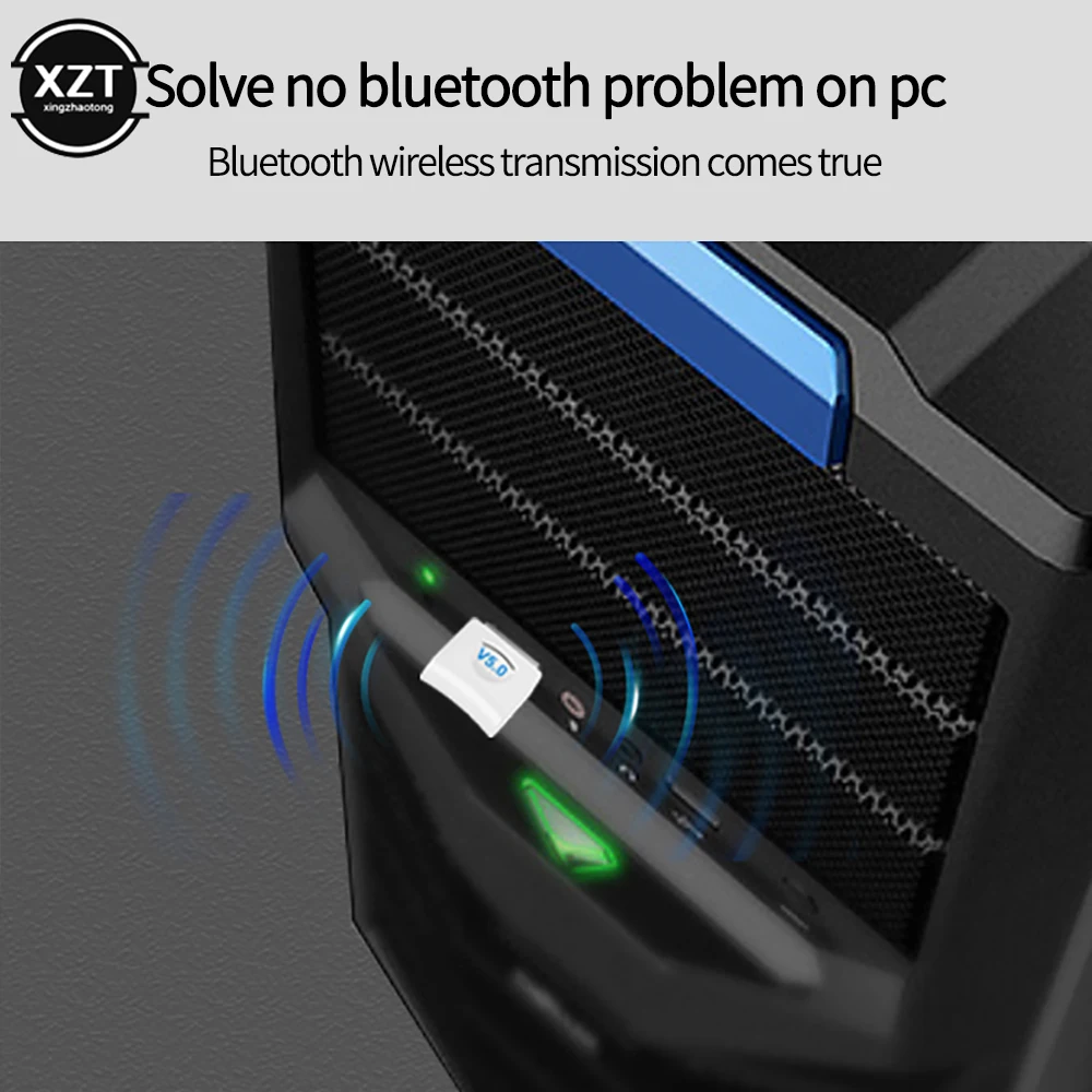 Новый USB Bluetooth-адаптер V5.0 подходит для ПК компьютера ноутбука беспроводной