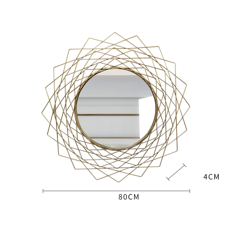Большое настенные декоративные для зеркала Железное Зеркало украшение дома