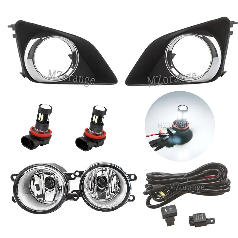 Противотуманные фары s Led для Toyota Corolla 2007-2010 противотуманные хромированная
