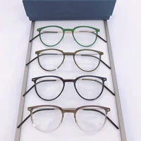 2021 new denmark brand glasses frame men acetate titanium original quality eyeglasses women korean oval spectacles eyewear 6560