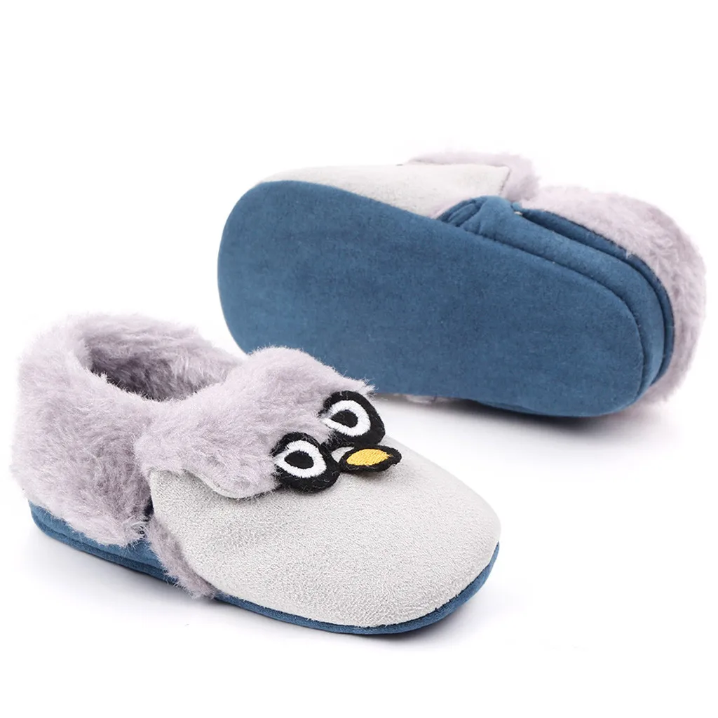 Детская утолщенная теплая Домашняя обувь детская хлопковая домашние тапочки для