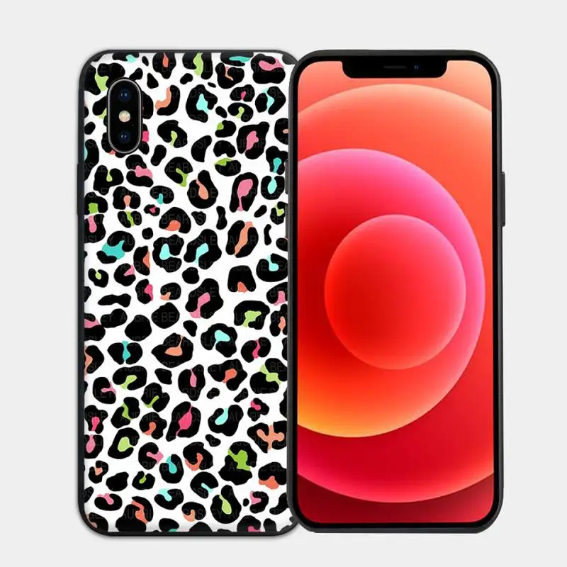 

Fashion Leopard Print Phone Case for iphone 6s 7 8 plus xr xs 11 12pro max mini Cover Fundas Coque