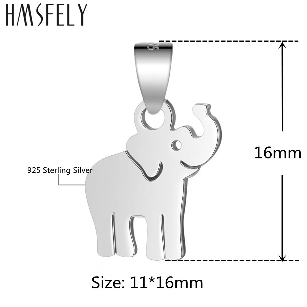 HMSFELY подвеска в виде слона из стерлингового серебра 925 пробы сделай сам шарм