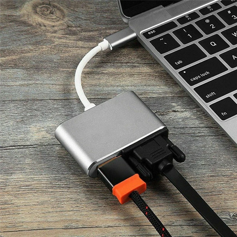 Usb C HDMI USBC к преобразователь адаптер Тип DMI/USB USB VGA для многопортового