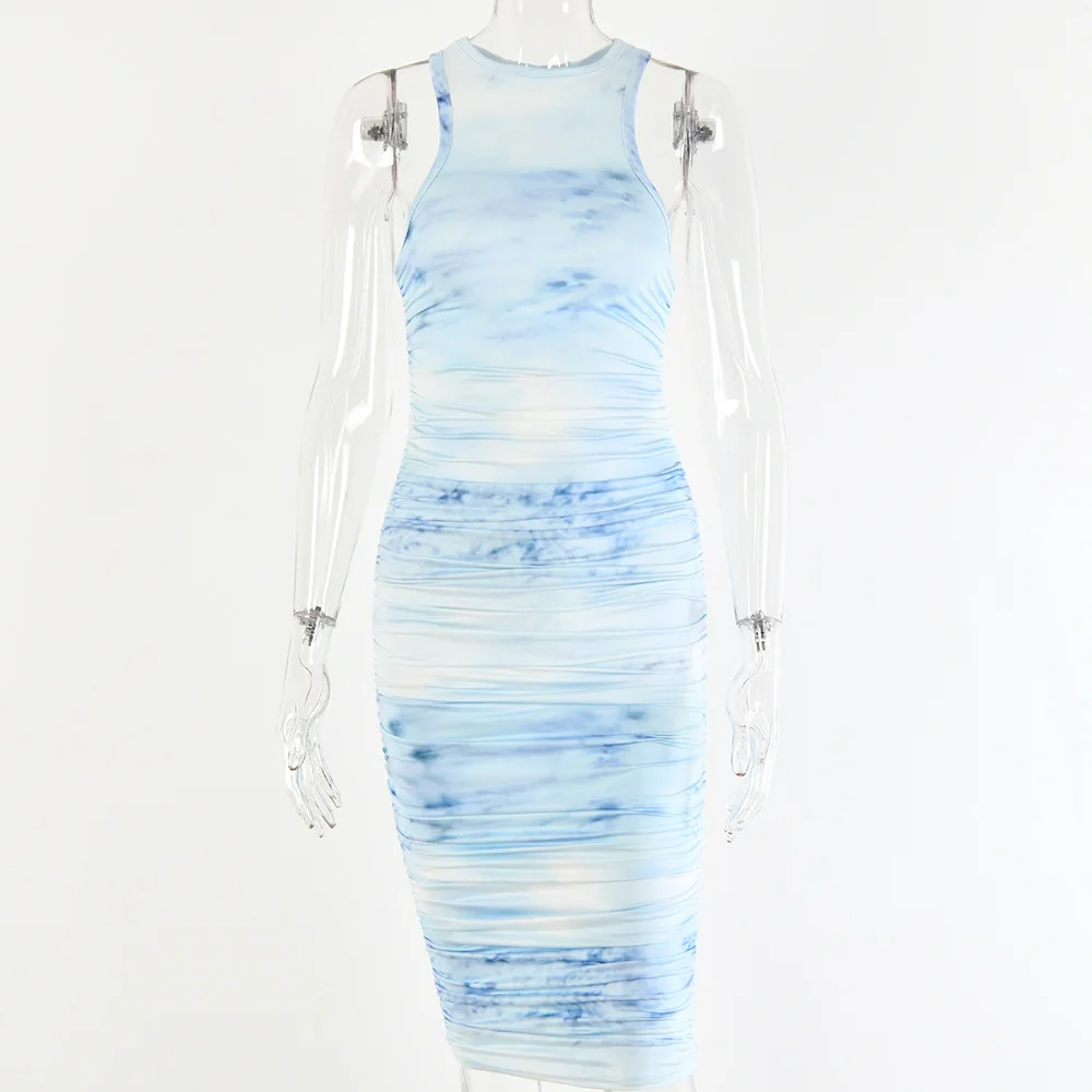 

2021 Woman Dress Sexy Long Skirt Bodycon Summer Party Outfit Streetwear Club Mini Dress Bandage