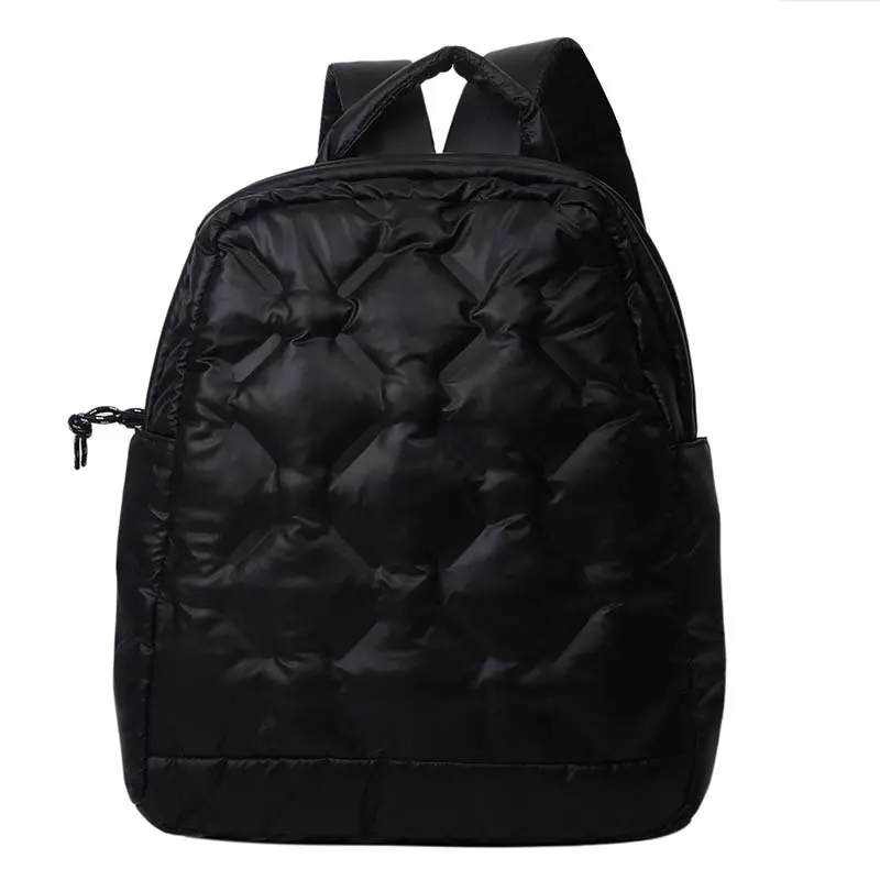 

Soft Warm Schoolbag Women's Backpack 2020 New Shoulder Back Bags Female Rucksack Quality Mochila Fashion Space Down Backpacks