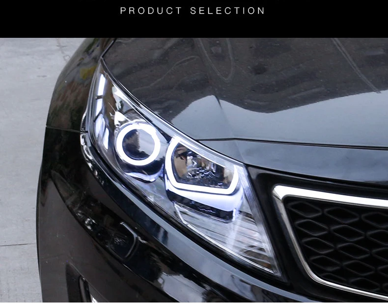 VLAND Автомобильная фара в сборе для Kia Optima/K5 фары 2011 2012 2013 двойные линзы ксеноновые фары