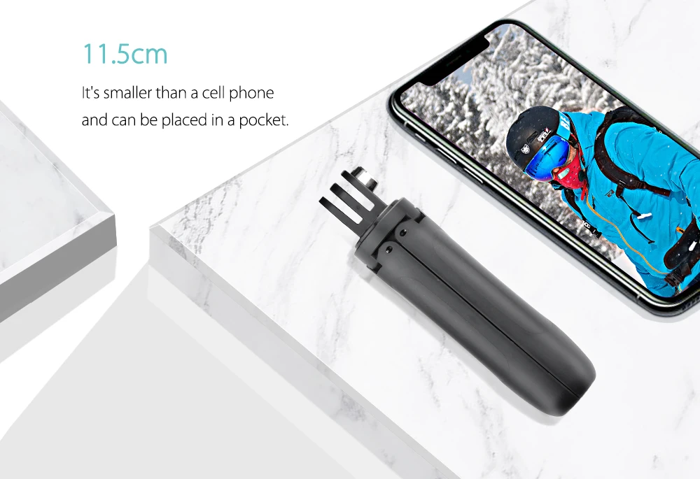 Vamson выдвижная ручка штатива Карманный Полюс Мини селфи палка для Gopro Hero 8 7 6 5 для мобильного телефона для Xiaomi yi VP421