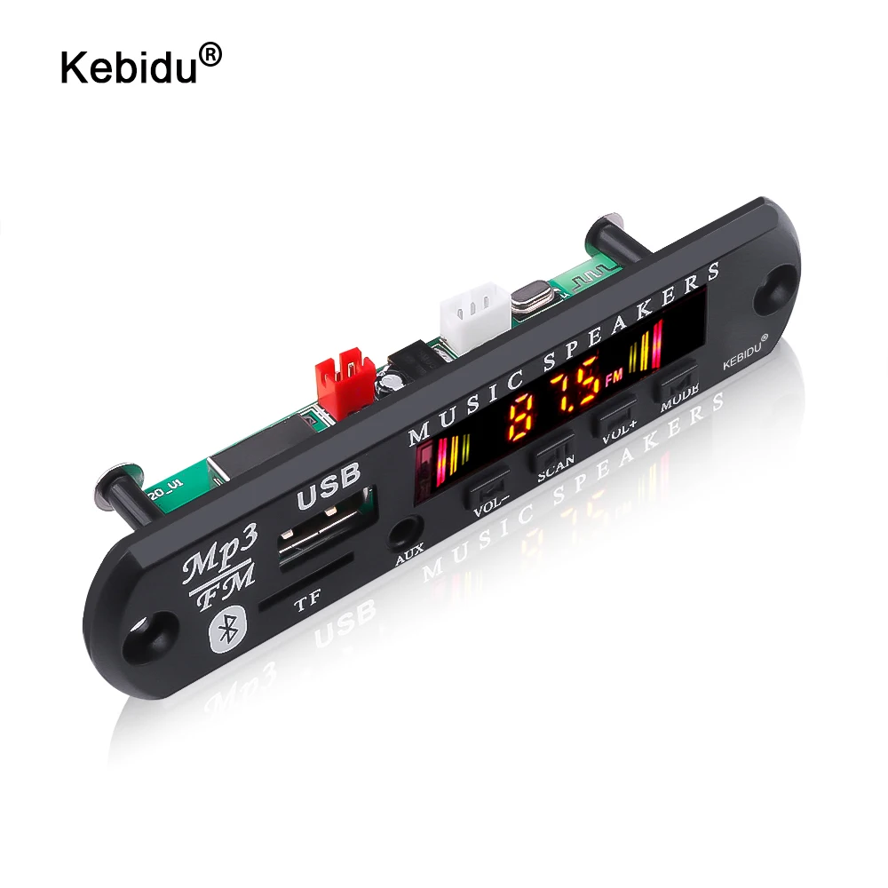 Автомобильный MP3 WMA декодер kebidu 5 в 12 В плата аудио mp3 плеер USB TF FM радиомодуль