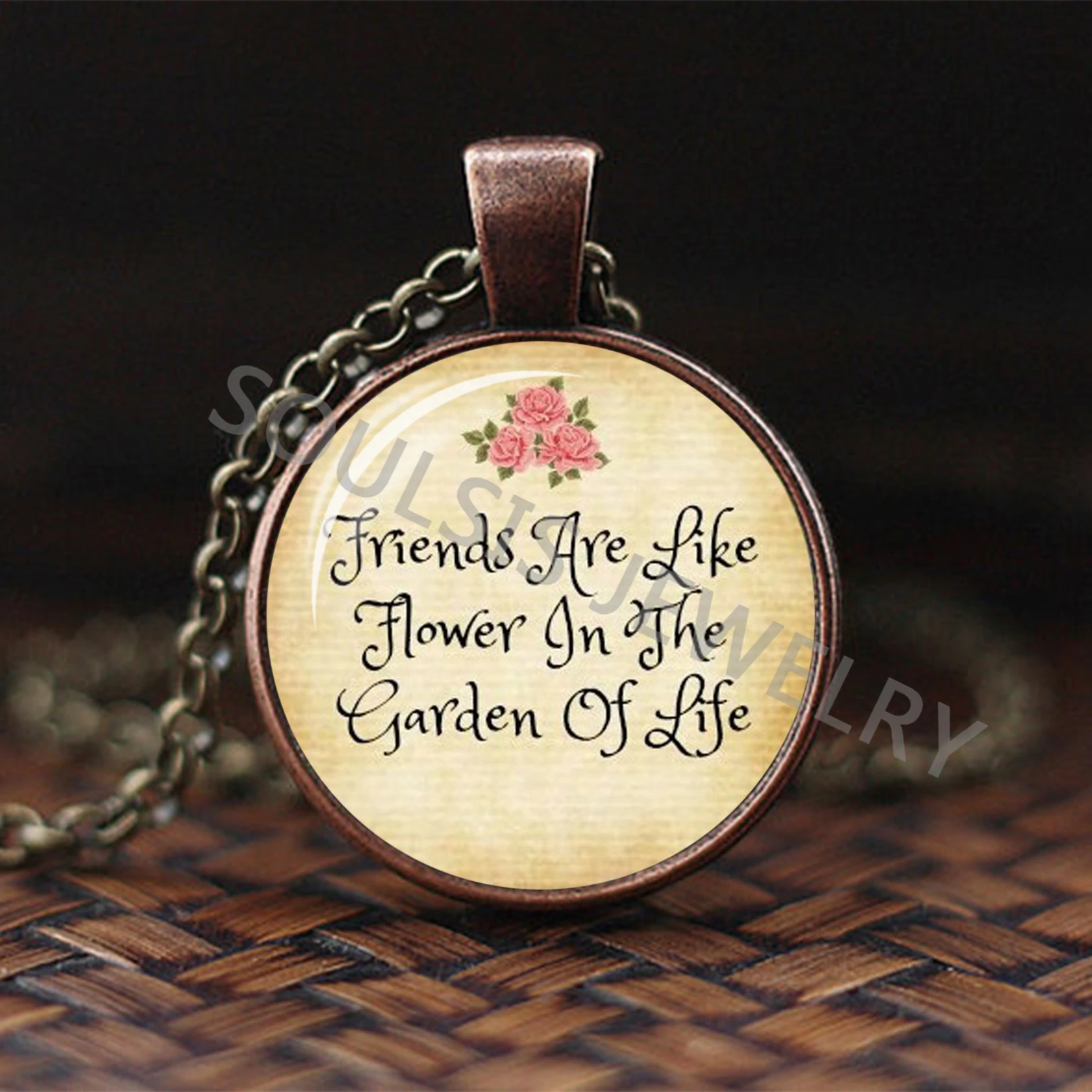 Always and Forever My Firend ожерелье с цитатой друг тема стеклянный купол кулон ювелирные