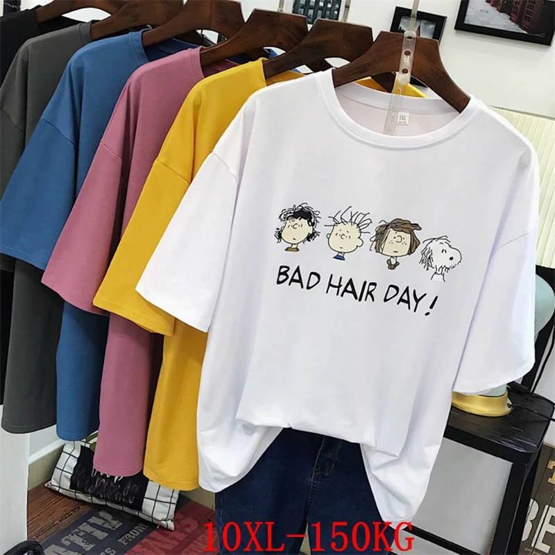 

Женская футболка с круглым вырезом и коротким рукавом, большого размера