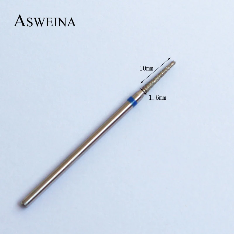 Алмазные насадки для ногтей ASWEINA 1 шт. 3/32 дюйма ручка из нержавеющей стали резак