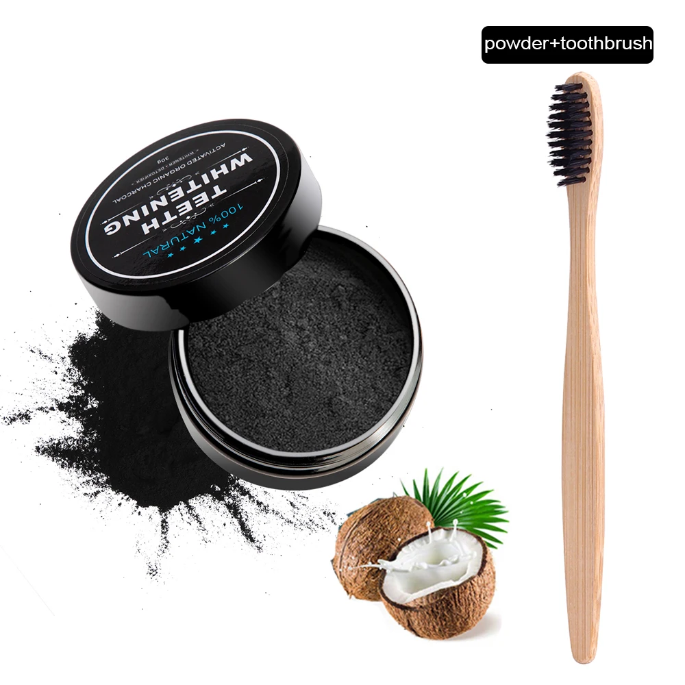 Зубная щетка с мягкой щетиной и бамбуковым углем для отбеливания зубов|Зубные