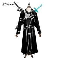sword art online sao kirito kirigaya kazuto robe cosplay costumes long overcoat trench coat eugeo cosplay adult full set men