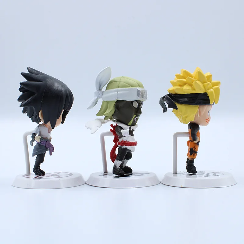 Экшн фигурка Наруто 6 шт./Лот игрушки в стиле Q Zabuza Haku Gaara Sasuke Naruto Sakura ПВХ модель