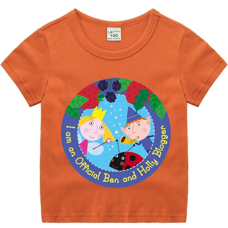 Хлопковая футболка для маленьких мальчиков и девочек с изображением страны Бен