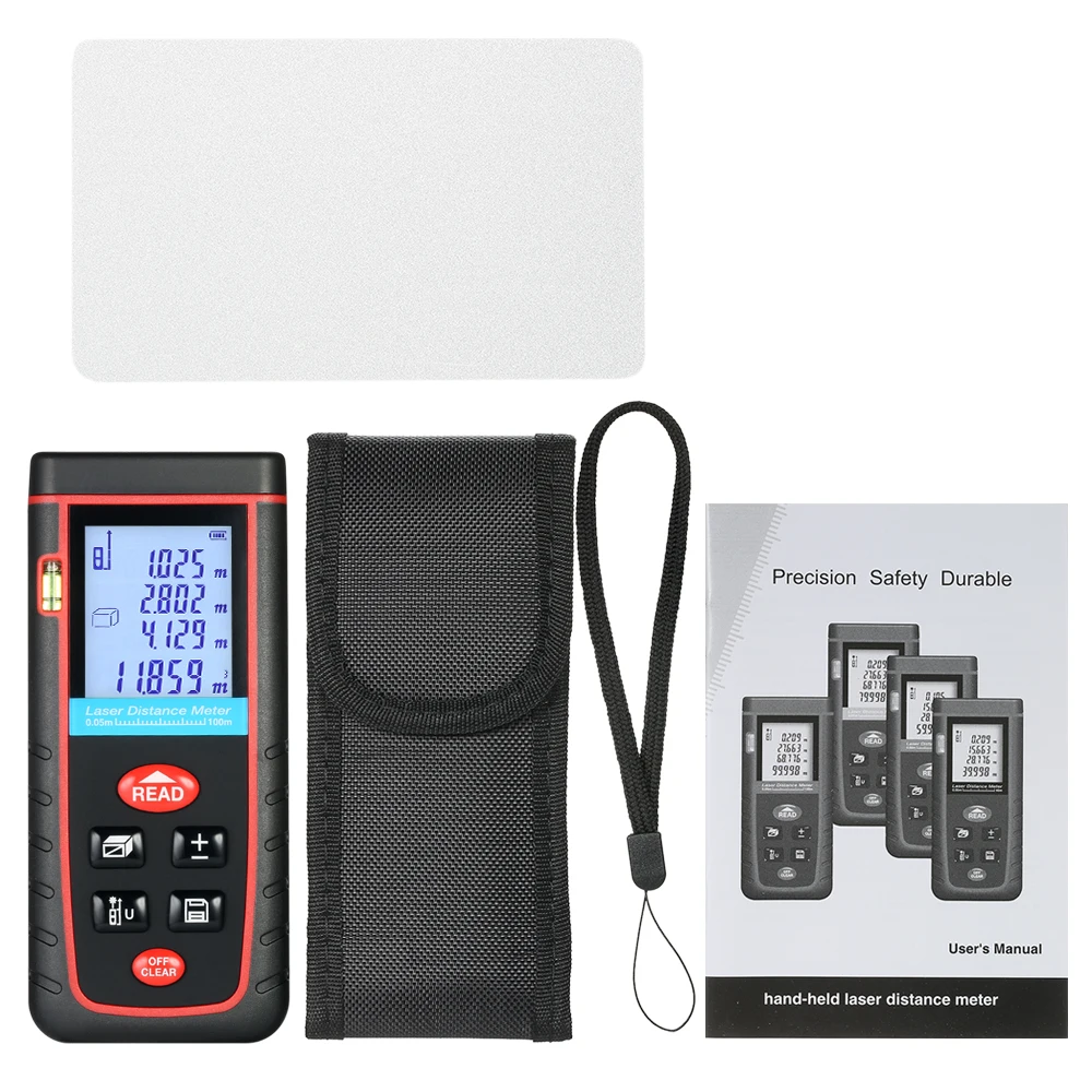 Строительные Инструменты 100 м мини лазерный дальномер цифровой лазерная рулетка
