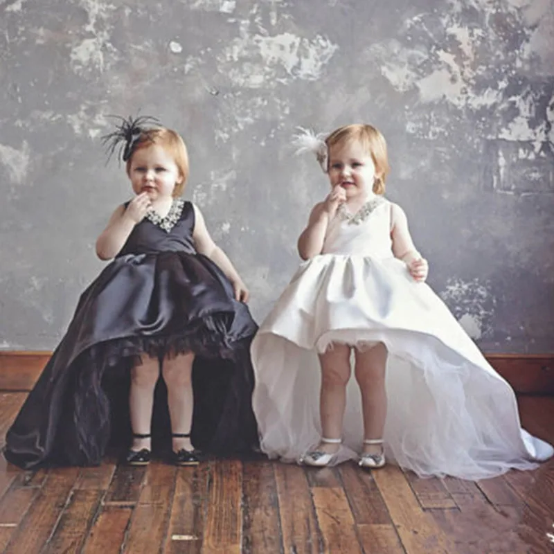 Платье с цветочным принтом и бусинами для девочек|Сочетающаяся одежда семьи| |