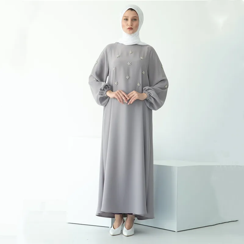 Мусульманское модное платье хиджаб цельное для женщин турецкие платья Дубай