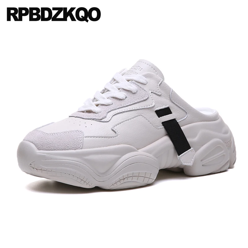 Мюли женские замшевые на платформе толстая подошва танкетка кроссовки обувь для